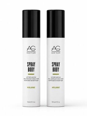 AG Hair Care Spray Body Volume Soft-Hold Volumizer Spray 5 fl oz Duo